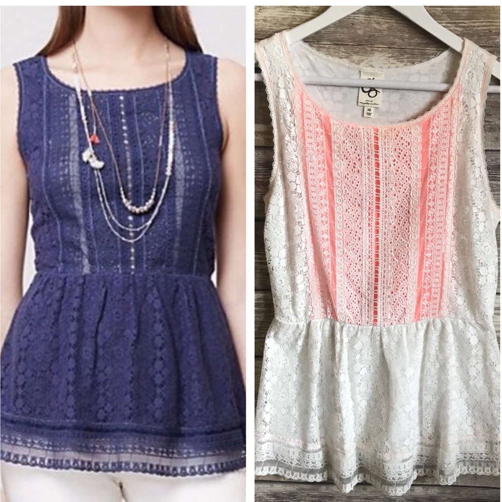 Anthropologie One September Coraline Peplum Top